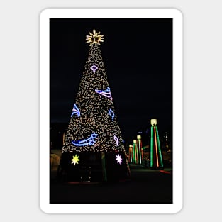 Christmas tree lights Sticker